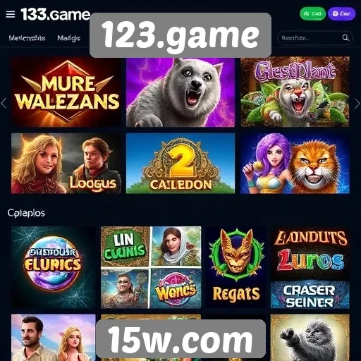 Principais categorias de jogos disponíveis no 123.game